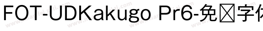 FOT-UDKakugo Pr6字体转换
